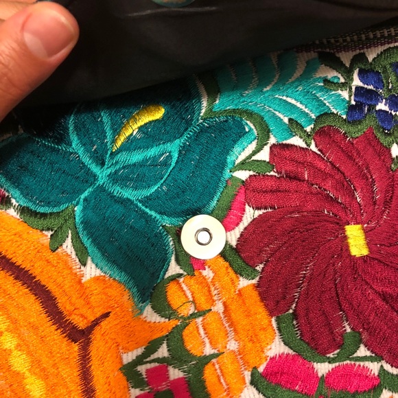 Embroidered Floral Clutch Wallet Crossbody - Picture 2 of 5